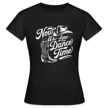 Danse en ligne Temps Temps pour danser Danse en ligne - T-shirt Femme - noir - Devant - AI Model Female 172 dark (172cm)