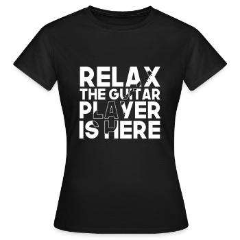 Guitar Player guitare sort - T-shirt Femme - noir - Devant - AI Model Female 172 dark (172cm)
