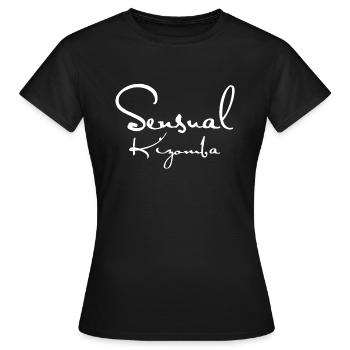Sensual Kizomba Shirt white - Mambo New York - Frauen T-Shirt - Schwarz - Vorne - AI Model Female 172 dark (172cm)