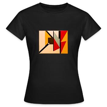 Modern Art - T-shirt Femme - noir - Devant - AI Model Female 172 dark (172cm)