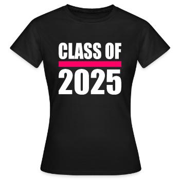 Class of 2025 - Women's T-Shirt - black - Front - AI Model Female 172 dark (172cm)