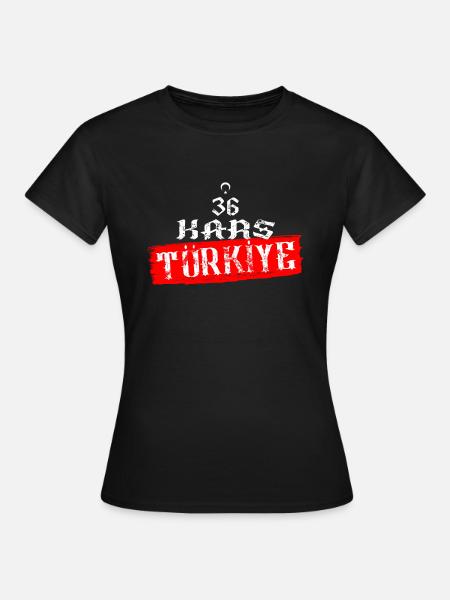 36 Kars Türkiye - Vrouwen T-shirt - zwart
