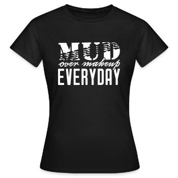 MUD Sur maquillage Jeep Jeep Everyday - T-shirt Femme - noir - Devant - AI Model Female 172 dark (172cm)