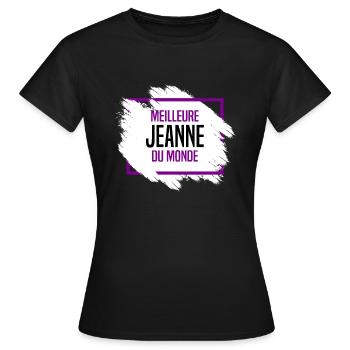 Jeanne - T-shirt Femme - noir - Devant - AI Model Female 172 dark (172cm)