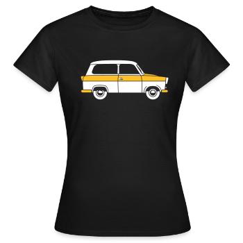  500 Kombi 2c - Frauen T-Shirt - Schwarz - Vorne - AI Model Female 172 dark (172cm)