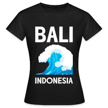 Bali - Frauen T-Shirt - Schwarz - Vorne - AI Model Female 172 dark (172cm)