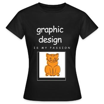 Designerin Grafiker Grafik Designer Künstler - Frauen T-Shirt - Schwarz - Vorne - AI Model Female 172 dark (172cm)