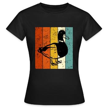 Canard canard - T-shirt Femme - noir - Devant - AI Model Female 172 dark (172cm)