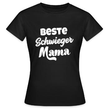 Beste Schwiegermama Schwiegermutter Heirat - Frauen T-Shirt - Schwarz - Vorne - AI Model Female 172 dark (172cm)