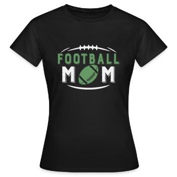 American Football Mama Fan Spruch - Frauen T-Shirt - Schwarz - Vorne - AI Model Female 172 dark (172cm)