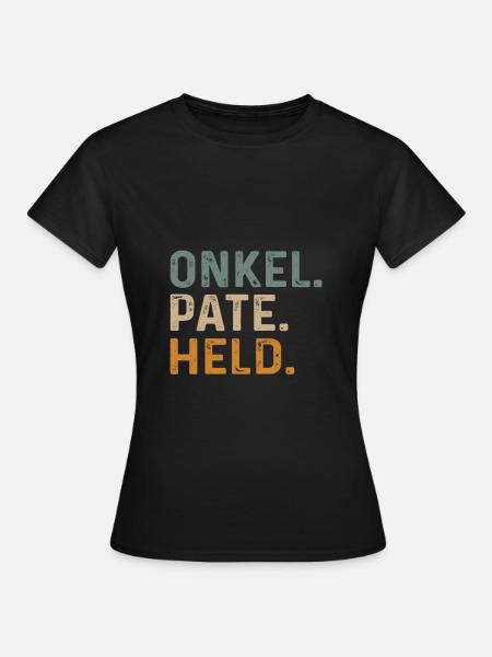 Onkel Pate Held Geschenk für Patenonkel - Frauen T-Shirt - Schwarz