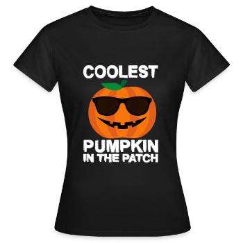 Coolest Pumpkin In The Patch - Women's T-Shirt - black - Front - AI Model Female 172 dark (172cm)