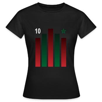 Morocco - Women's T-Shirt - black - Front - AI Model Female 172 dark (172cm)