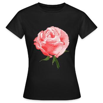 Rose Roses Rose Garden Jardinier - T-shirt Femme - noir - Devant - AI Model Female 172 dark (172cm)
