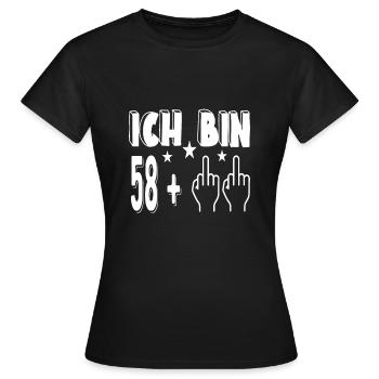 60 ans 60 ans - T-shirt Femme - noir - Devant - AI Model Female 172 dark (172cm)