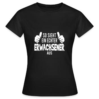 Jugendweihe Konfirmation Jugendlicher Erwachsener - Frauen T-Shirt - Schwarz - Vorne - AI Model Female 172 dark (172cm)