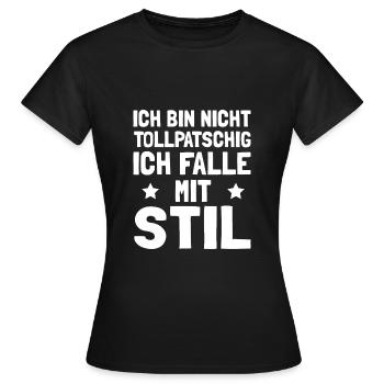 Tollpatsch Tollpatschige Freundin - Frauen T-Shirt - Schwarz - Vorne - AI Model Female 172 dark (172cm)