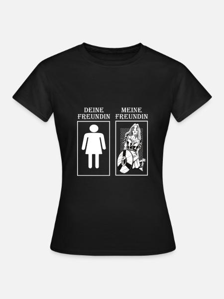 Schildmaid Wikinger Kriegerin - Frauen T-Shirt - Schwarz