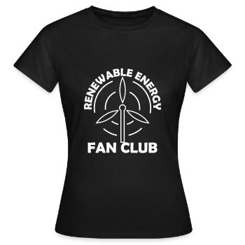 Windenergie Windkraftanlage Windrad - Frauen T-Shirt - Schwarz - Vorne - AI Model Female 172 dark (172cm)