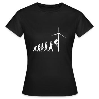 Windenergie Windkraftanlage Windrad - Frauen T-Shirt - Schwarz - Vorne - AI Model Female 172 dark (172cm)
