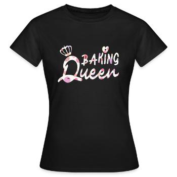 Baking Queen personnalisable - T-shirt Femme - noir - Devant - AI Model Female 172 dark (172cm)