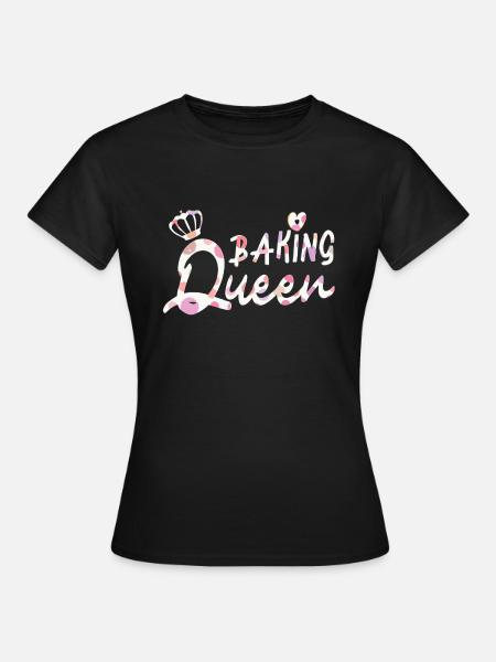 Baking Queen customizable - Women's T-Shirt - black