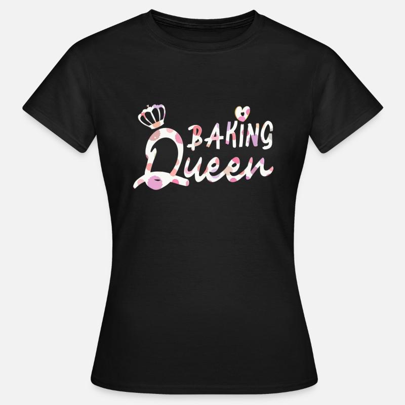 Baking Queen customizable - Women's T-Shirt - black