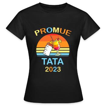 Future Tata Annonce Naissance Cadeau Soeur - T-shirt Femme - noir - Devant - AI Model Female 172 dark (172cm)