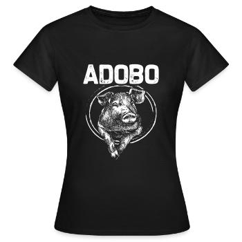 Adobo Schweinefleisch Marinade Foodie Philippinen - Frauen T-Shirt - Schwarz - Vorne - AI Model Female 172 dark (172cm)