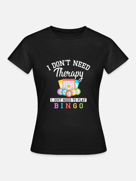 Lustiger Bingo Spieler Witz - Frauen T-Shirt - Schwarz