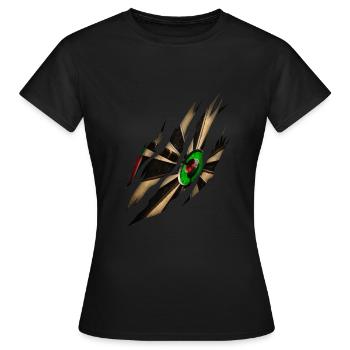 Fléchettes joueurs Fléchettes jeu de fléchettes - T-shirt Femme - noir - Devant - AI Model Female 172 dark (172cm)