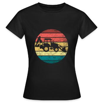 Tracteur - T-shirt Femme - noir - Devant - AI Model Female 172 dark (172cm)