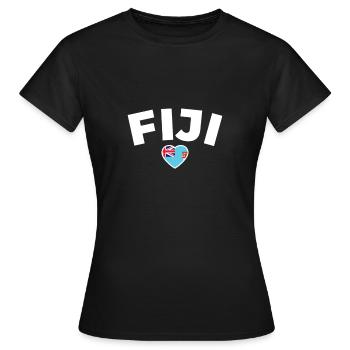 Fiji Fiji Fijian Flag Fijians - Women's T-Shirt - black - Front - AI Model Female 172 dark (172cm)