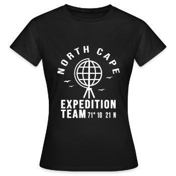 North cape north nordkapp - Women's T-Shirt - black - Front - AI Model Female 172 dark (172cm)