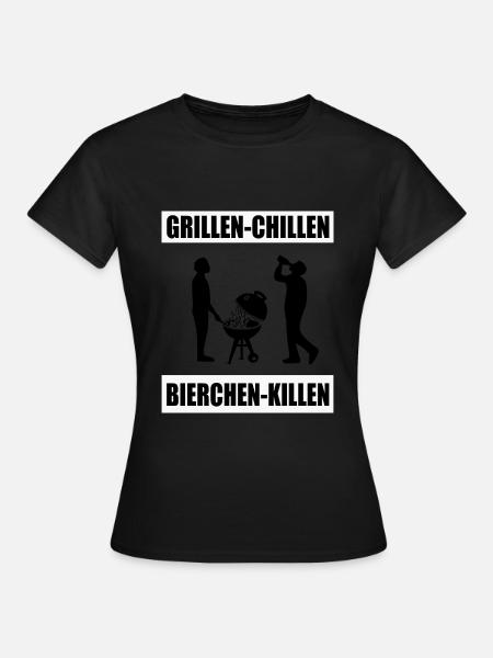 BBQ - Frauen T-Shirt - Schwarz