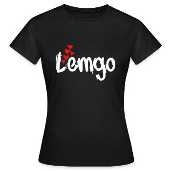 Lemgo - Frauen T-Shirt - Schwarz - Vorne - AI Model Female 172 dark (172cm)