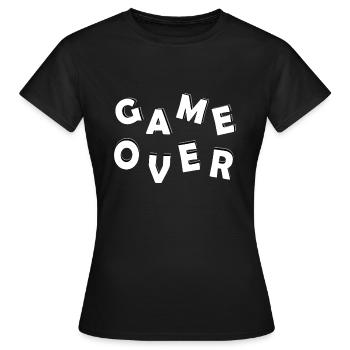 Fin du jeu - T-shirt Femme - noir - Devant - AI Model Female 172 dark (172cm)
