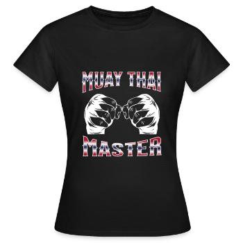 Muay Thai Boxing Muay Thai - Frauen T-Shirt - Schwarz - Vorne - AI Model Female 172 dark (172cm)