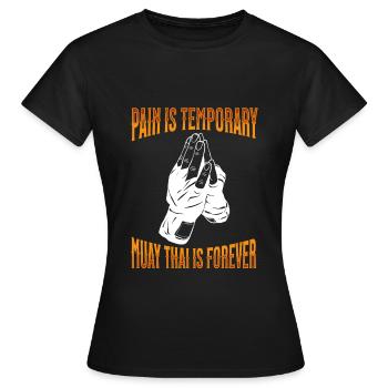Muay Thai Boxing Muay Thai - Frauen T-Shirt - Schwarz - Vorne - AI Model Female 172 dark (172cm)