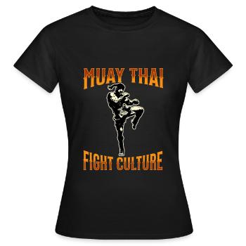 Muay Thaï Boxe Muay Thaï - T-shirt Femme - noir - Devant - AI Model Female 172 dark (172cm)