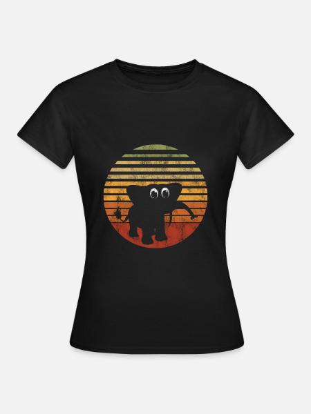 Elefanten Elefant für Kinder - Frauen T-Shirt - Schwarz