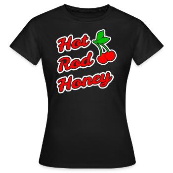 Miel Hot Rod - T-shirt Femme - noir - Devant - AI Model Female 172 dark (172cm)