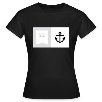 Anchor - Frauen T-Shirt - Schwarz - Vorne - AI Model Female 172 dark (172cm)