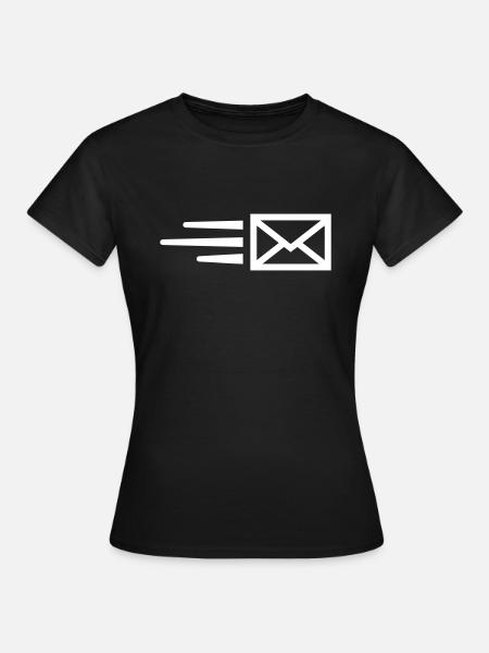 Brief - Frauen T-Shirt - Schwarz