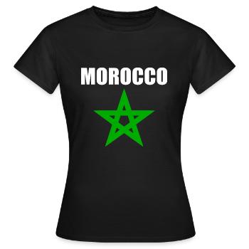 Morocco - Women's T-Shirt - black - Front - AI Model Female 172 dark (172cm)