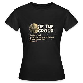 Moon Of The Group - Women's T-Shirt - black - Front - AI Model Female 172 dark (172cm)
