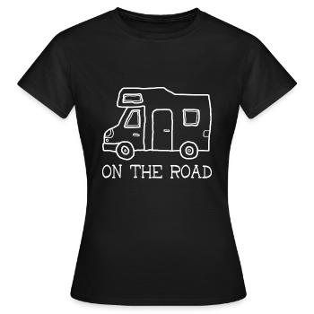 Sur la route - T-shirt Femme - noir - Devant - AI Model Female 172 dark (172cm)