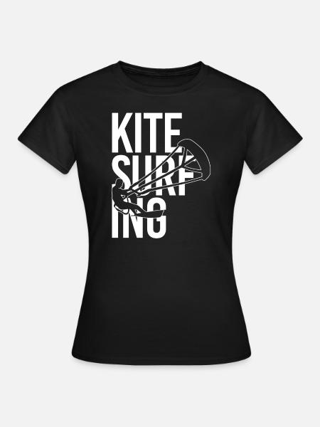 Kite Surfing - Kitesurfen - Frauen T-Shirt - Schwarz