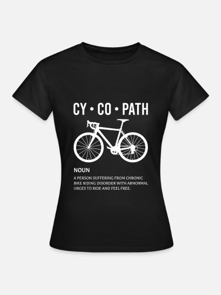 Cycopath - Dame-T-shirt - sort