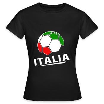 Italy Football Italy - Women's T-Shirt - black - Front - AI Model Female 172 dark (172cm)